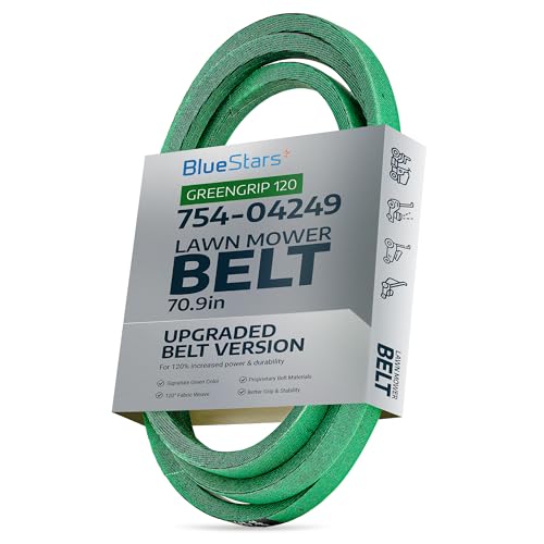 [Upgraded Grip120] BlueStars 954-04249A 754-04249 Lower Drive Belt - Compatible with MTD Troy Bilt Pony Huskee LT4200 Craftsman Mowers - Replaces 954-04249 754-04249A | Aramid Cord | 70.9