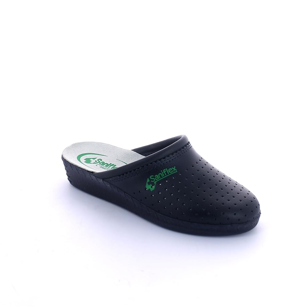 841-1 Médico Certificado Zuecos Mules Zapatillas Zapatos de Cuero, Mujer