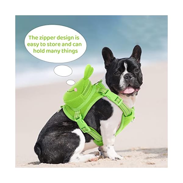 OUOBOB Dog Harness Backpack - Stylish Doggie Carrier for Outdoor Adventures