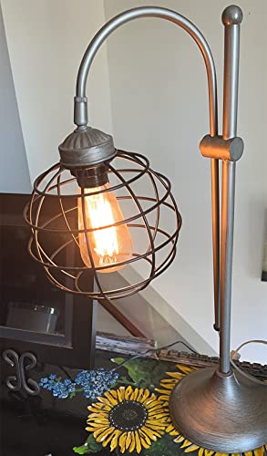 Efinehome Set Of 2 Industrial Vintage Rustic Bulb Covers| Diy Farmhouse Metal Wire Cage For Hanging Pendant Lighting | Light Fixture Lamp Guard| Lampshade Replacement Accessories (Globe) #TOP5