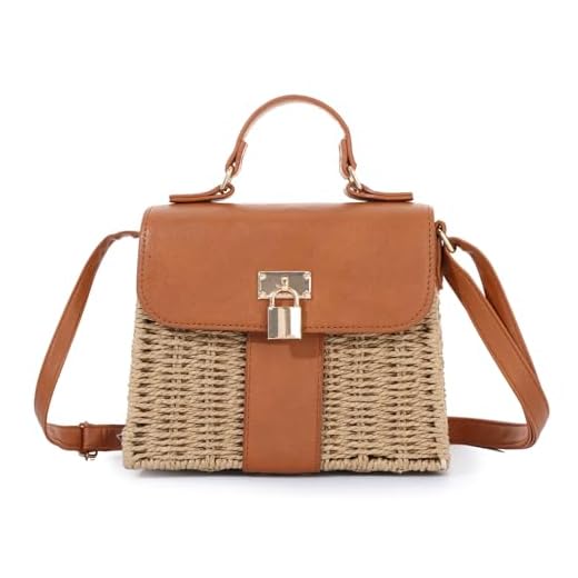 HomKuch Borse a tracolla donna in paglia Estate Paglia da spiaggia Borsa frizione per viaggi di vacanza