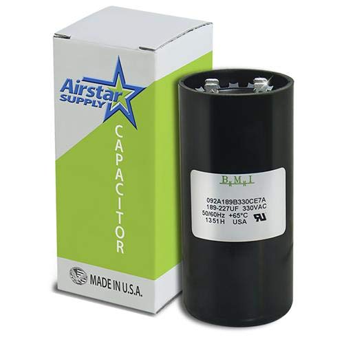 189-227 uF x 330 VAC - BMI Start Capacitor # 092A189B330CE7A