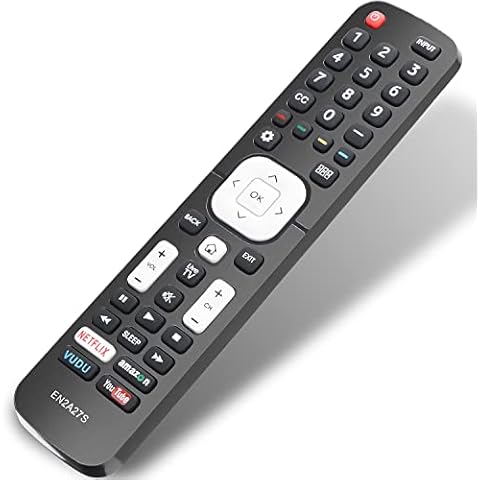 for Hisense Smart TV Remote EN2A27, Replacement Remote Control for Hisense Smart TV, for Hisense Android TV, for Hisense Google TV, LCD ULED OLED HD 4K UHD Smart TVs Cover