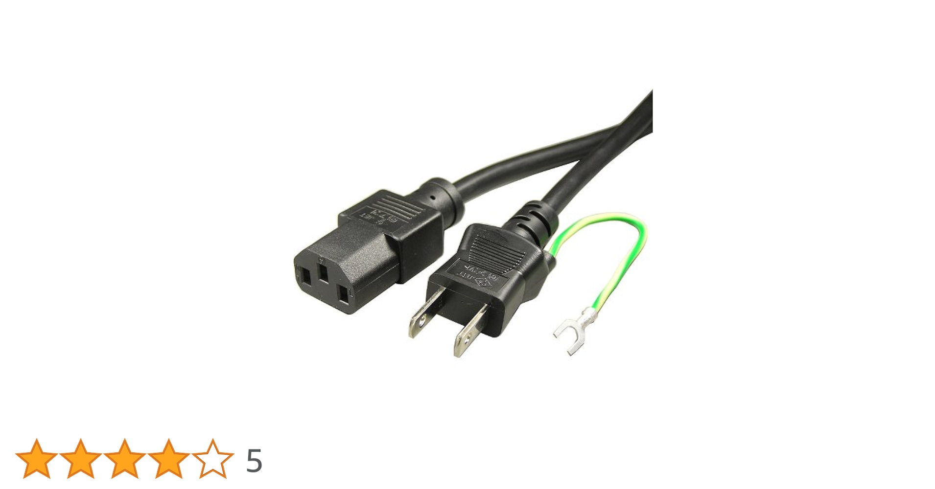 200本セット☆新品電源ケーブルAC100V用2P-3Pアース付1.2mまとめ