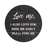 100pcs Word Quote Round Stickers Love Me I Also Love Him; Seek Me Early Shall Find Me Label Stickers Decals for Card Envelopes Seals Boxes Holiday Xmas Gifts Bags Packaging Party Supplies 2