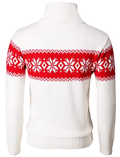 H2H Men’s Slim Fit Casual Christmas Sweater Knitted Xmas Knitwear Holiday Knit3