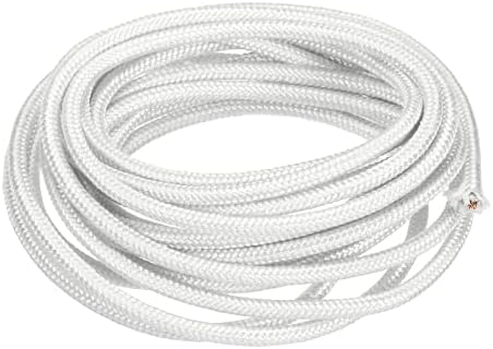 PATIKIL 9.8 Feet 14AWG Electronic Wire, Insulated High Temperature Resistant Electrical Flexible Mica Cable for Lamp Boiler Heater, White