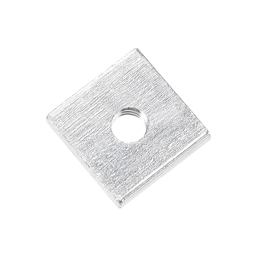 QUARKZMAN Quadratische Muttern, M4x12mmx2mm verzinkter metrischer Grobgewinde-Sortimentskasten, 25 Stück