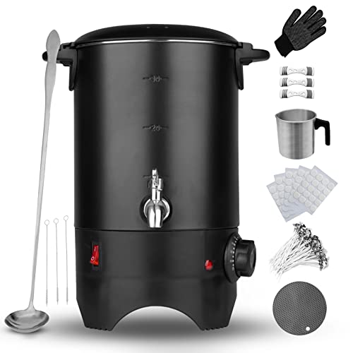 Wax Melter For Candle Making - 5L Wax Melter For Candle Making Candle, Commercial Candle Maker Machine With Quick Pour Spoutfor And Temperature Control For Business Or Home (Black 5L) #TOP10