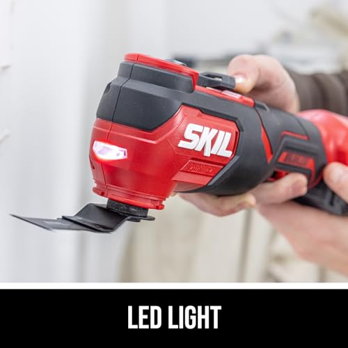 SKIL PWRCORE 20V Brushless Oscillating Multi-Tool Kit Including 2.0Ah Battery and Charger-OS5920B-10 thumbnail 7