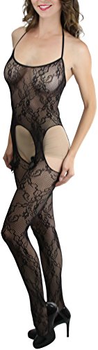 Image of ToBeInStyle Women's Bodystocking Bustier Garter Lingerie Suspender Thigh High Stockings