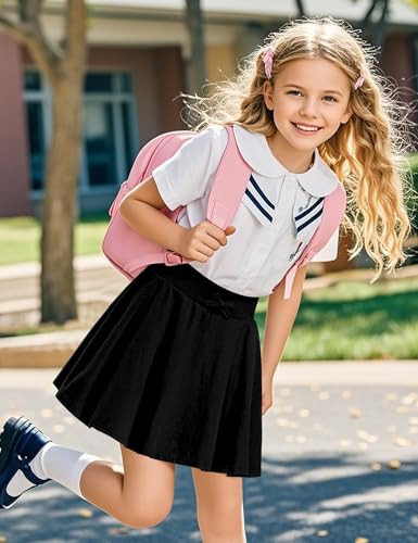 Image of BOOPH 2 Pack Girls Skirts Toddler Athletic Uniform Skorts with Pockets