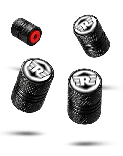 Image of Metal Tyre Valve Caps (Set of 4) | Laser Engraved | Anti-Leak O-Ring | Stylish Air Stem Covers | Universal Fit | Compatible with Ro-al En-Field Classic 350, Hunter 350, Meteor 350, Himalayan & More