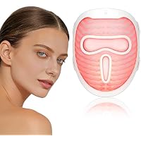 DPFACE SensGlow Red Light Mask for Face Sensitive Skin Glow AntiWrinkle Cordless Freedom NonContact Design Comfort Fit 7 Color Modes 633nm Red Light & NIR