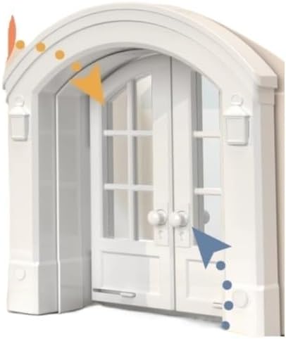 Practical Large Cat Door, Artificial Pet Door, Suitable for Small Indoor Pet Cats(White)