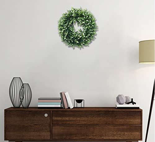 Iplnts Front Door Four Seasons Artificial Wreath 19" Gypsophila Front Porch Decoration Wreath Party Wedding Festive Indoor And Outdoor Farmhouse Home Front Door Welcome Decoration #TOP5