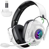 [Seamless Wireless Gaming for Xbox]Krysenix wireless gaming headset is designed for Xbox Series X|S, Xbox One, and is also compatible with PS5, PS4, Switch, PC, Mac, and mobile devices. Plug-and-play setup with no additional drivers required. Enjoy w...