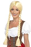 Disponible en solo un tamaño Smiffys Peluca de belleza bávara, rubia, con trenzas