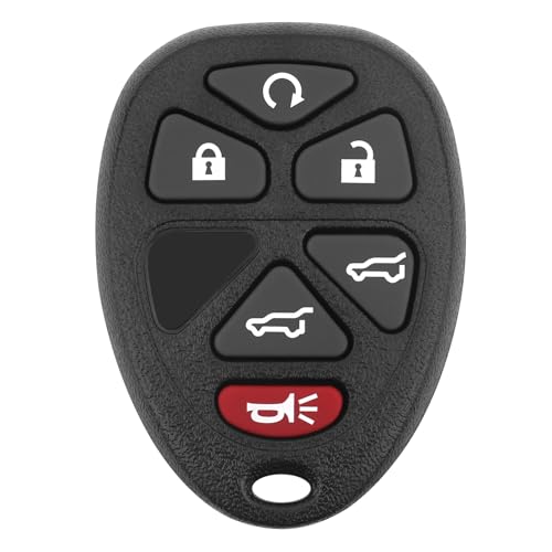 Key Fob Replacement for 2007-2014 Chevy Suburban Tahoe GMC Yukon/ 12-17 Traverse/ 07-13 Escalade Car Keyless Entry Remote Control,OUC60270 OUC60221,6 Buttons