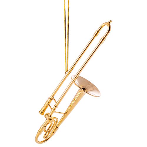 Broadway Gift MusicTreasures Gold Trombone Christmas Ornament