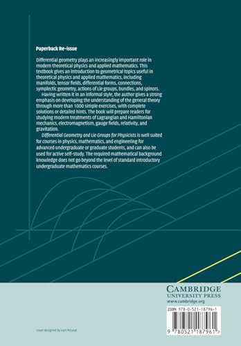 Differential Geometry and Lie Groups for Physicists Differential Geometry and Lie Groups for Physicists - Imagem 2