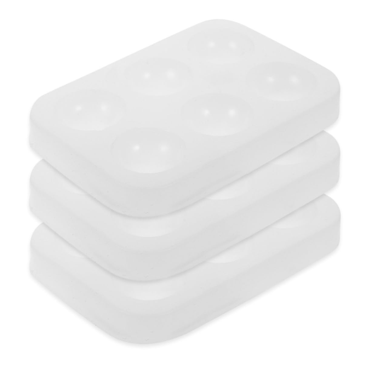 VILLCASE 4 Ensembles Palette De Couleurs en Silicone Plateaux Aquarelle Palette De Peinture Palette De Pigments Palette De Bricolage Palette Aquarelle Vide Palettes D'aquarelle 3 Pièces * 4