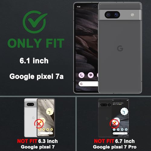 Coque Google Pixel 7A anti-rayure protégeant l'objectif avec verres écran