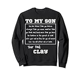 Custom Dad Name Clay Son Motivational Men