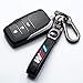 for BMW M Keyring, Leather Car Keychain Compatible with BMW M M2 M4 M5 M6 M8 X1 X2 X3 X5 X6 M135i M240i Z4 328i X7, Leather Keychain Lanyard for Car Key Fob Holder, Black