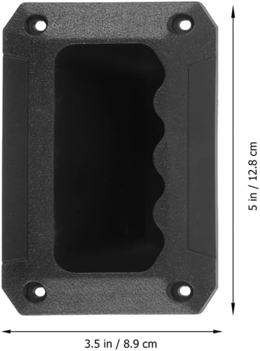 HOMSFOU 10 Pack ABS Black Speaker Side Handles for Easy Install
