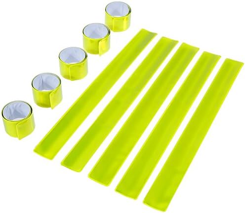 GOLDGE 10st Schnapparmband Reflektorbänder Klatscharmband Reflektierend Sicherheitsband Kinder