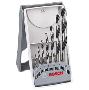 Bosch Professional HSS PointTeQ 7pcs Mini X-Line Set, Pack of 7