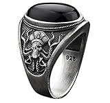 Skull Ring for Men, Gothic Pirate Octopus Ring Nordic Viking Skull Head Ring Men’s Punk Octopus Skul