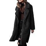Chaquetas De Borrego Mujer Abrigo Acolchado Mujer Abrigo Ropa Casual Abrigos De Estilo Urbano Coat Cómodo Parka Resistente para Ocasiones Casuales Negro XL