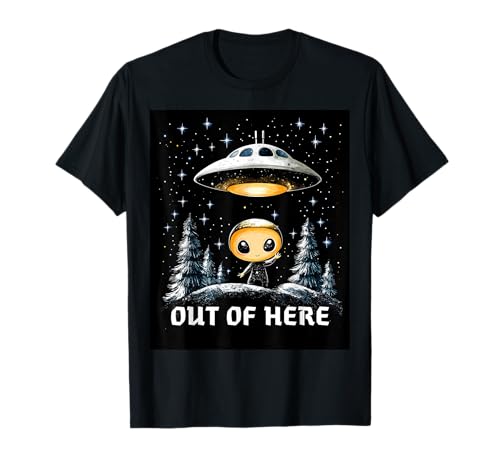 Fuera de aquí – Lindo Alien & Aventura de Escape OVNI Camiseta