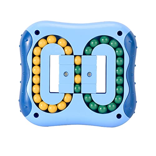 Magic Bean Cube Creativo Alivio Del Estrés Juguete Educativo Magic Cube Rompecabezas Magic Beans Cubo De Juguete Iq Juguetes Educativos Magic Cube Para Niños Adultos (Azul) Cover