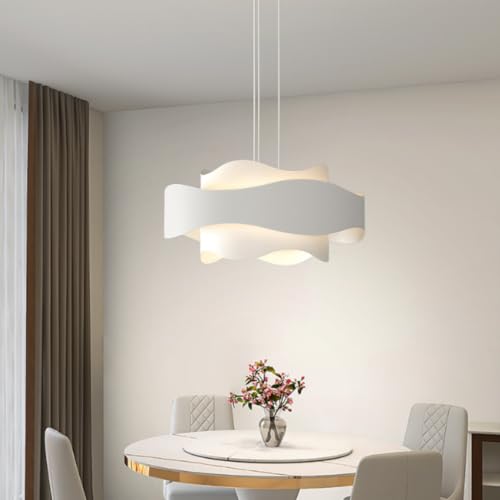 Lustre LED 43W anti-fatigue avec 3 températures de lumière réglables