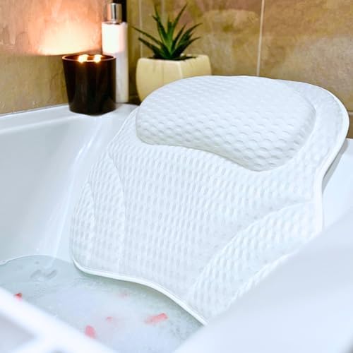 Limux Luxury Bath Pillow Cushion Ergonomic pillow with 4D Air Mesh ...