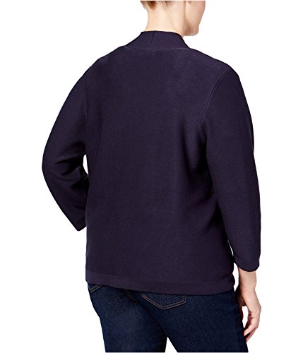 Charter Club Womens Open-Front Cardigan Sweater, Blue, 1X #TOP1