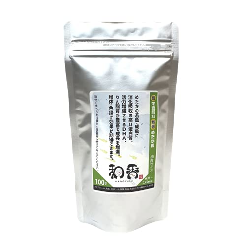 和香 特選 メダカ 餌 小粒 若魚 用 100g