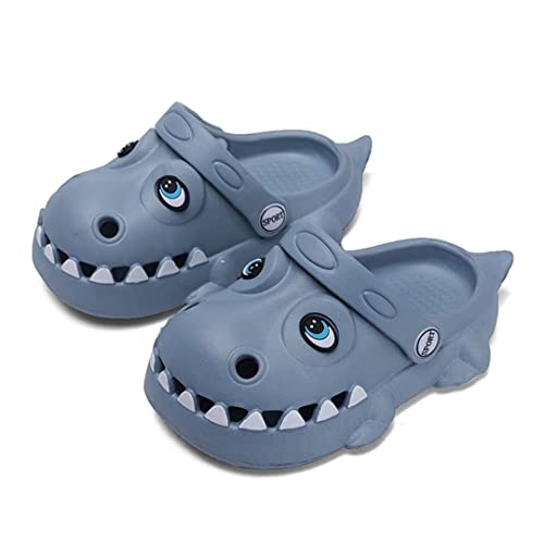 Jakcuz Kids Sports Clogs Dinosaur Sandals No-Slip Athletic Beach Water Shoes Soft Boys Girls Clogs Blue #TOP2
