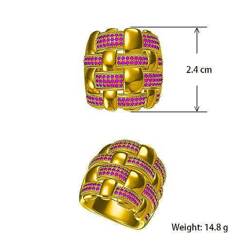 Razered Frosted Finger Ring Cross Line Cubic Zirconia Steel Women Fashion Ring Pretty Bridal Jewelry Accessories2