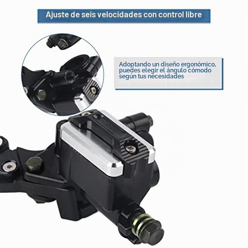 Palancas de cilindro maestro 1 par de palancas de depósito de cilindro maestro de embrague de freno de motocicleta universal de 7/8 "(22 mm)