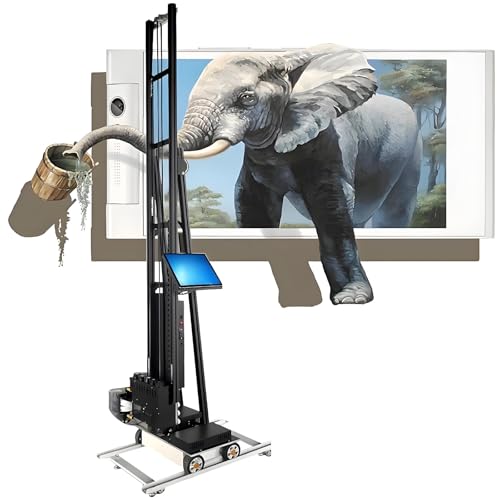 3D UV Wall Printer Machine with Dual Print Heads and 6-14㎡/h Printing Speed, Vertical Wall Printing Equipment for Indoor Outdoor Mural Decoration Projects