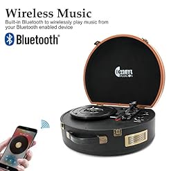 Tourne Disque Bluetooth USB avec Haut-parleurs Stéréo, Tablier De Platine Vinyle De 3 Vitesses avec Poche USB Et Codage… - Les Beatles, Paul McCartney, John Lennon, RIngo Starr, George Harrison Tourne Disque Bluetooth USB avec Haut-parleurs Stéréo, Tablier De Platine Vinyle De 3 Vitesses avec Poche USB Et Codage… – Image 5