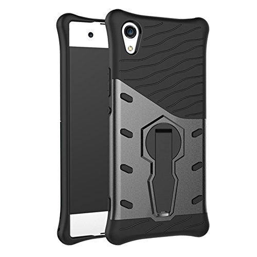 Sony Xperia XA1 Case SunRemex Durable Armor with Full Body Protective and Resilient Shock Absorption and 360 Degree Rotating Kickstand Design for Sony Xperia XA1(2017) (Black)
