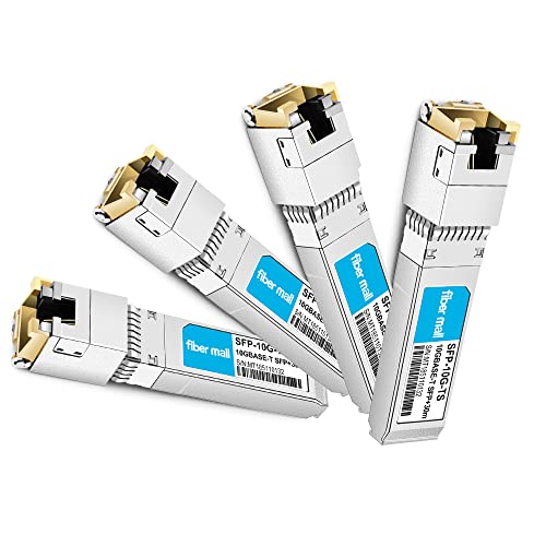 Image of SFP to RJ45 10GB for Palo Alto Networks PAN-SFP-Plus-T 10GBASE-T SFP+ Copper RJ-45 30m Transceiver Module Pack of 4