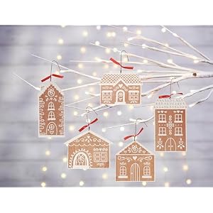 Primitives by Kathy Gingerbread House Ornament Set Primitives by Kathy Gingerbread House Ornament Set