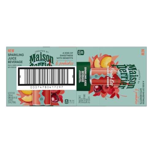 Maison Perrier French Kiss Sweetened Sparkling Water, Peach & Cherry - image 8