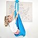 Harkla Sensory Swing for Kids & Adults - Holds 300lbs, Indoor Outdoor Sensory Swing for Hug Like Calming Effect - Double Layered Soft Fabric and Heavy Duty Hardware (Blue, 110